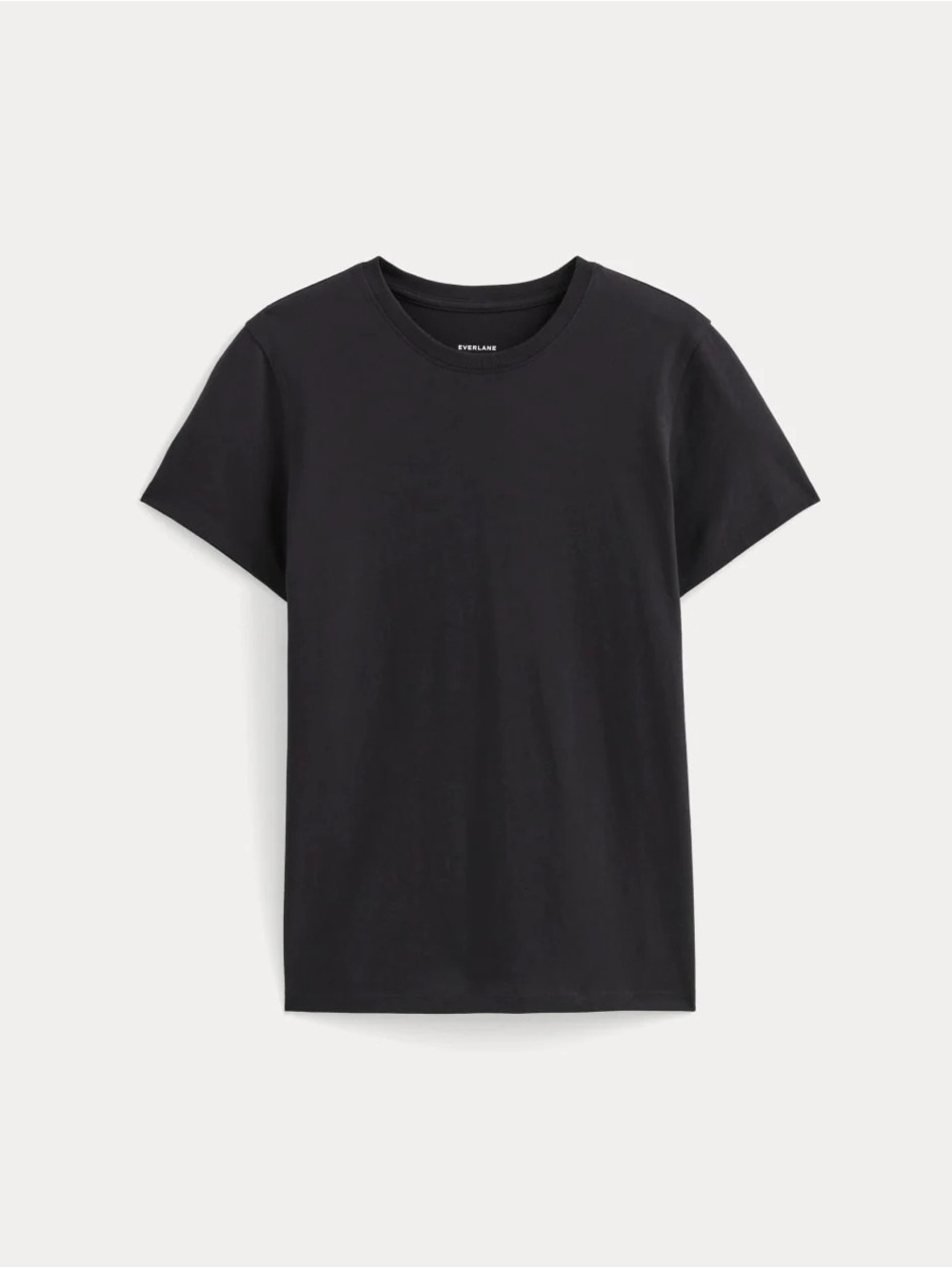 Everlane Slim Crew Essential Cotton T-Shirt Black Size S
